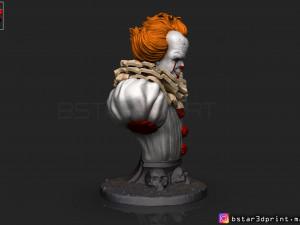it bust high quality - chapter two - halloween 3d print model 3D 프린트 모델