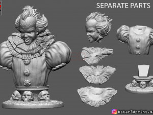 it bust high quality - chapter two - halloween 3d print model 3D 프린트 모델