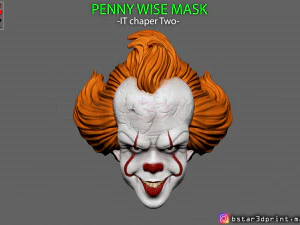 Penny Wise Mask - het hoofdstuk twee 3D-printmodel 3D printmodel