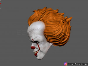 penny wise mask - it chapter two 3d print model 3D Принт Модель