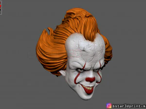 penny wise mask - it chapter two 3d print model 3D Print Model