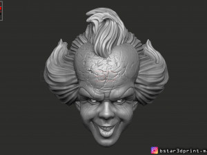 penny wise mask - it chapter two 3d print model 3D Принт Модель