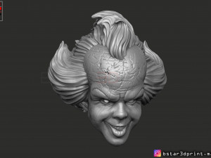penny wise mask - it chapter two 3d print model 3D Принт Модель