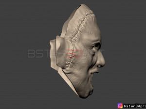 leatherface 1974 killing mask - the texas chainsaw massacre 3d print model Modelo de Impressão 3D