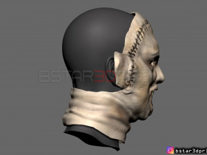 leatherface 1974 killing mask - the texas chainsaw massacre 3d print model Modelo de Impressão 3D
