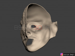 leatherface 1974 killing mask - the texas chainsaw massacre 3d print model Modelo de Impressão 3D