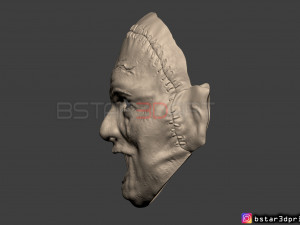 leatherface 1974 killing mask - the texas chainsaw massacre 3d print model Modelo de Impressão 3D
