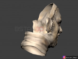 leatherface 1974 killing mask - the texas chainsaw massacre 3d print model Modelo de Impressão 3D