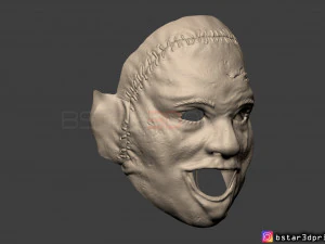 m&aacute;scara de matar leatherface 1974 - o massacre da serra el&eacute;trica no Texas modelo de impress&atilde;o 3D Modelo de Impressão 3D
