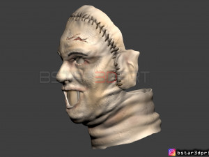 leatherface 1974 killing mask - the texas chainsaw massacre 3d print model Modelo de Impressão 3D