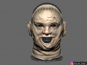 leatherface 1974 killing mask - the texas chainsaw massacre 3d print model 3Dプリントモデル