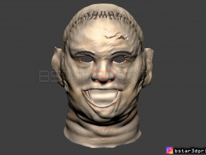 leatherface 1974 killing mask - the texas chainsaw massacre 3d print model Modelo de Impressão 3D