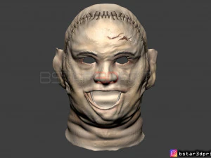 m&aacute;scara de matar leatherface 1974 - o massacre da serra el&eacute;trica no Texas modelo de impress&atilde;o 3D Modelo de Impressão 3D