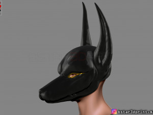 anubis - anpu - ancient egyptian god mask 3d print model Modelo de Impressão 3D