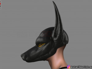 anubis - anpu - ancient egyptian god mask 3d print model Modelo de Impressão 3D