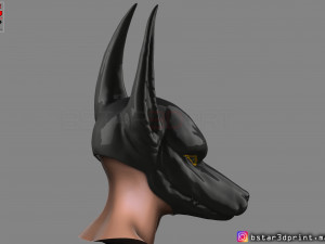 anubis - anpu - ancient egyptian god mask 3d print model Modelo de Impressão 3D