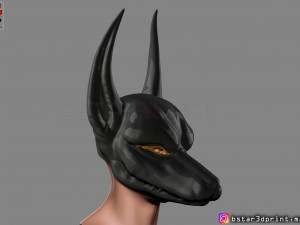 anubis - anpu - ancient egyptian god mask 3d print model Modelo de Impressão 3D