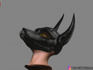 anubis - anpu - ancient egyptian god mask 3d print model Modelo de Impressão 3D