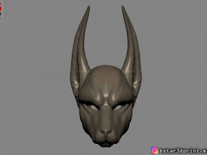 anubis - anpu - ancient egyptian god mask 3d print model Modelo de Impressão 3D