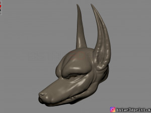 anubis - anpu - ancient egyptian god mask 3d print model Modelo de Impressão 3D