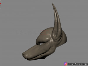 anubis - anpu - ancient egyptian god mask 3d print model Modelo de Impressão 3D
