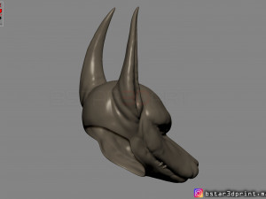 anubis - anpu - ancient egyptian god mask 3d print model Modelo de Impressão 3D