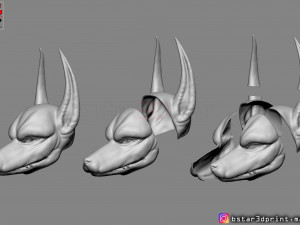 anubis - anpu - ancient egyptian god mask 3d print model Modelo de Impressão 3D