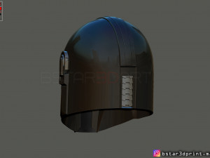 mandalorian helmet - star wars movie 2019 - 3d print 3D-Druckmodell