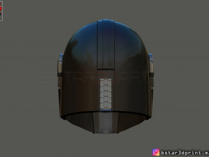 mandalorian helmet - star wars movie 2019 - 3d print 3D-Druckmodell