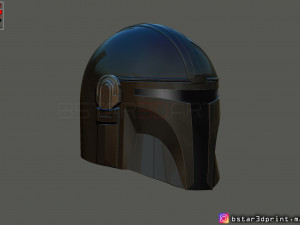mandalorian helmet - star wars movie 2019 - 3d print 3D-Druckmodell