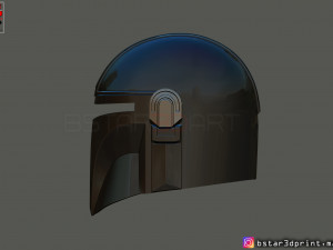 mandalorian helmet - star wars movie 2019 - 3d print 3D-Druckmodell