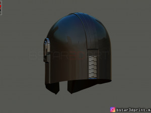 mandalorian helmet - star wars movie 2019 - 3d print 3D-Druckmodell