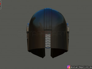 mandalorian helmet - star wars movie 2019 - 3d print 3D-Druckmodell