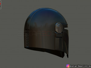 mandalorian helmet - star wars movie 2019 - 3d print 3D-Druckmodell