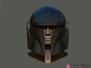 mandalorian helmet - star wars movie 2019 - 3d print 3D Print Model