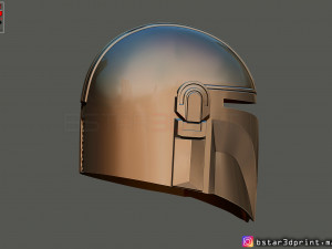 mandalorian helmet - star wars movie 2019 - 3d print 3D-Druckmodell