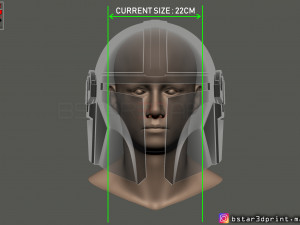 mandalorian helmet - star wars movie 2019 - 3d print 3D-Druckmodell
