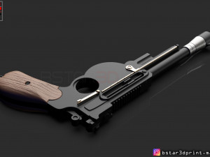 mandalorian blaster - pistol starwars - mandalorian star wars movie 2019 3d print model Modelo de Impressão 3D