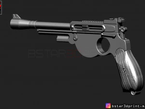 mandalorian blaster - pistol starwars - mandalorian star wars movie 2019 3d print model 3D Print Model