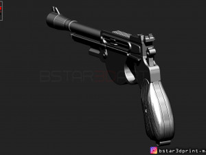 mandalorian blaster - pistol starwars - mandalorian star wars movie 2019 3d print model Modelo de Impressão 3D