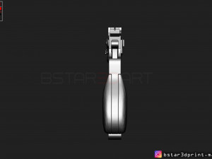 mandalorian blaster - pistol starwars - mandalorian star wars movie 2019 3d print model Modelo de Impressão 3D