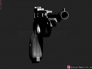 mandalorian blaster - pistol starwars - mandalorian star wars movie 2019 3d print model Modelo de Impressão 3D