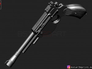mandalorian blaster - pistol starwars - mandalorian star wars movie 2019 3d print model Modelo de Impressão 3D