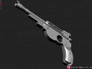 mandalorian blaster - pistol starwars - mandalorian star wars movie 2019 3d print model Modelo de Impressão 3D