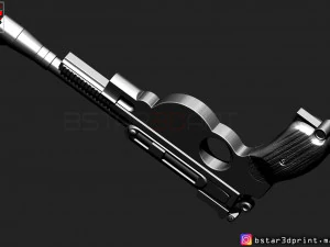 mandalorian blaster - pistol starwars - mandalorian star wars movie 2019 3d print model 3D Print Model