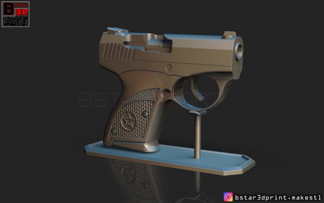 bond bullpup 9 3d print model 3Dプリントモデル .c4d .max .obj .3ds .fbx .stl .blend 