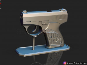 bond bullpup 9 3d print model 3Dプリントモデル