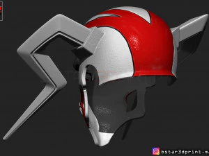 the whole hollow mask - kurosaki ichigo - bleach 3d print model 3d print model 3D Print Model