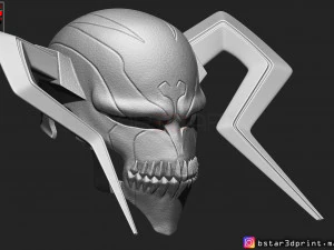 the whole hollow mask - kurosaki ichigo - bleach 3d print model 3d print model 3D Print Model