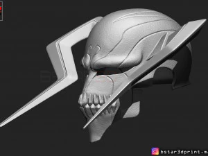the whole hollow mask - kurosaki ichigo - bleach 3d print model 3d print model 3D Print Model